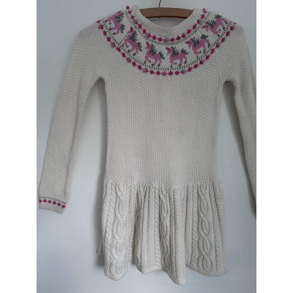 7-8Y Isaac Mizrahi Unicorn Sweater Dress - Picture 2 of 8